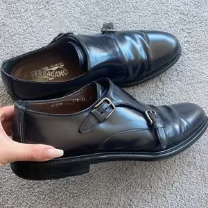 Salvatore Ferragamo - Men’s Ramirez Double Monk Strap Salvatore Ferragamo Ramirez Double Monk-Strap Shoes – NYC  main image 3